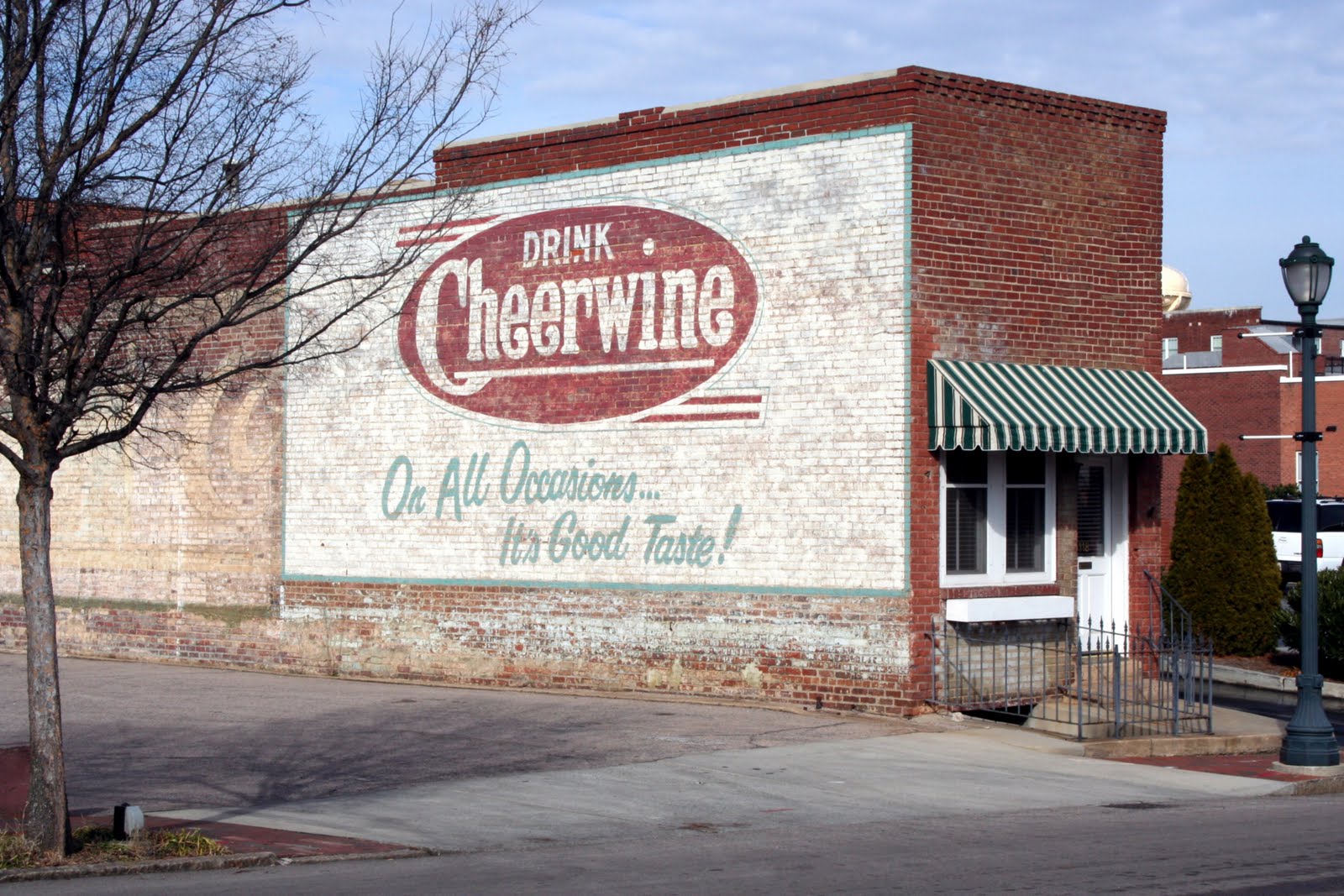 Historic Cheerwine mural in downtown Salisbury